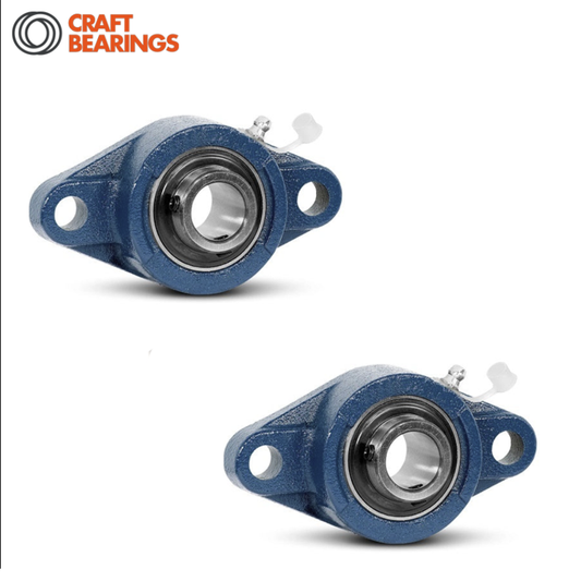 Pack of 2 - UCFL207 Craft 35mm 2-Bolt Flanged Bearing 2.9kg