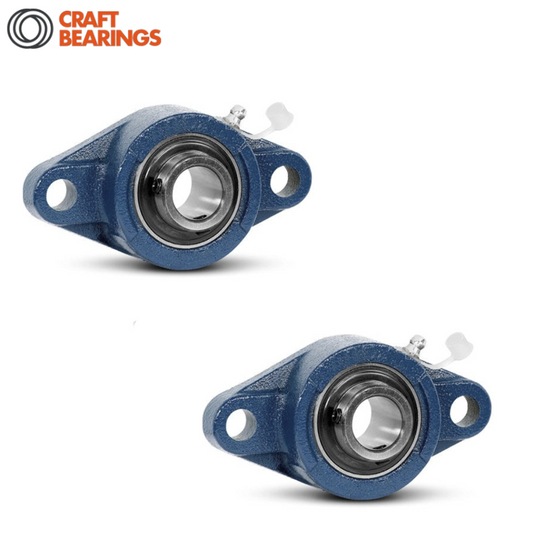 Pack of 2 CRAFT UCFL208-24 Two-Bolt Flange Bearing Unit 1.6kg