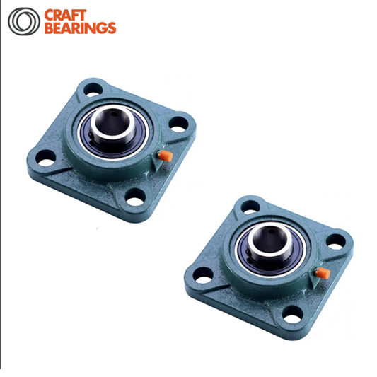 Pack of 2 - UCF212 Craft 60mm 4-Bolt Flanged Bearing 9.4kg