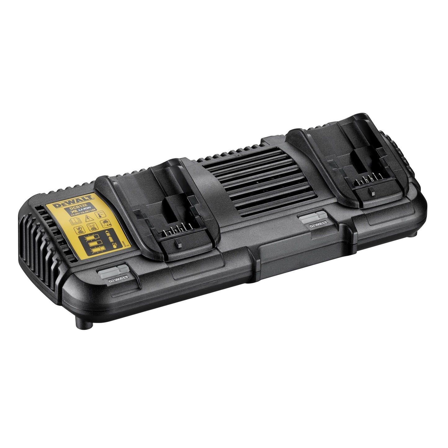 DeWalt DCB132 Dual Port Twin Battery Charger (10.8v, 14.4v, 18v XR & 54v XR FLEXVOLT Li-Ion Batteries)