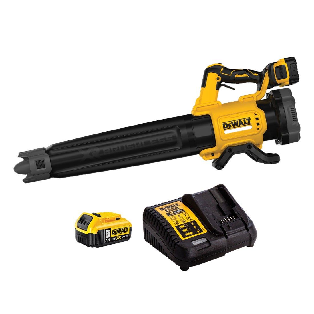 DeWalt DCMBL562P1-GB 18v XR Brushless Blower Kit (5Ah & Charger)