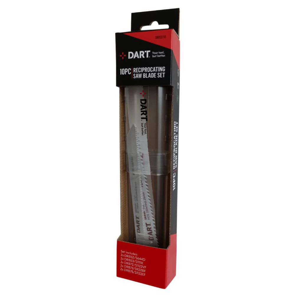 DART 10pc Reciprocating Saw Blade Set DRBSET10