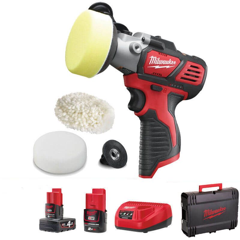 Milwaukee M12BPS-421X M12 Sub Compact Polisher / Sander Kit