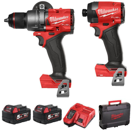Milwaukee M18FPP2A3-502X 2 Piece M18 FUEL Power Twin Pack (2x 5Ah, Batteries, Charger)