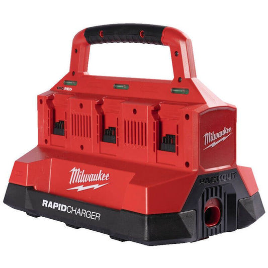 MILWAUKEE M18PC6 6 PORT RAPID CHARGER 240V