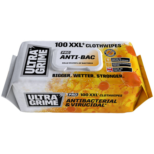Ultra Grime x100 XXL Anti-Bac Cloth Wipes