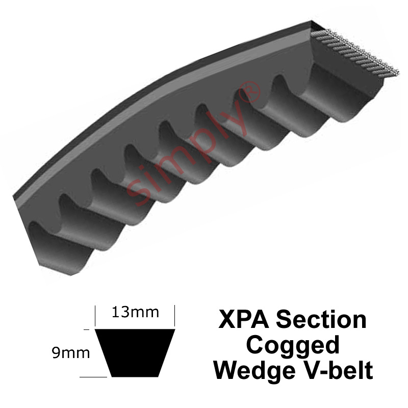 XPA1900 Pix XPA Raw Edge Cogged Narrow Wedge V-Belt 13x1900mm